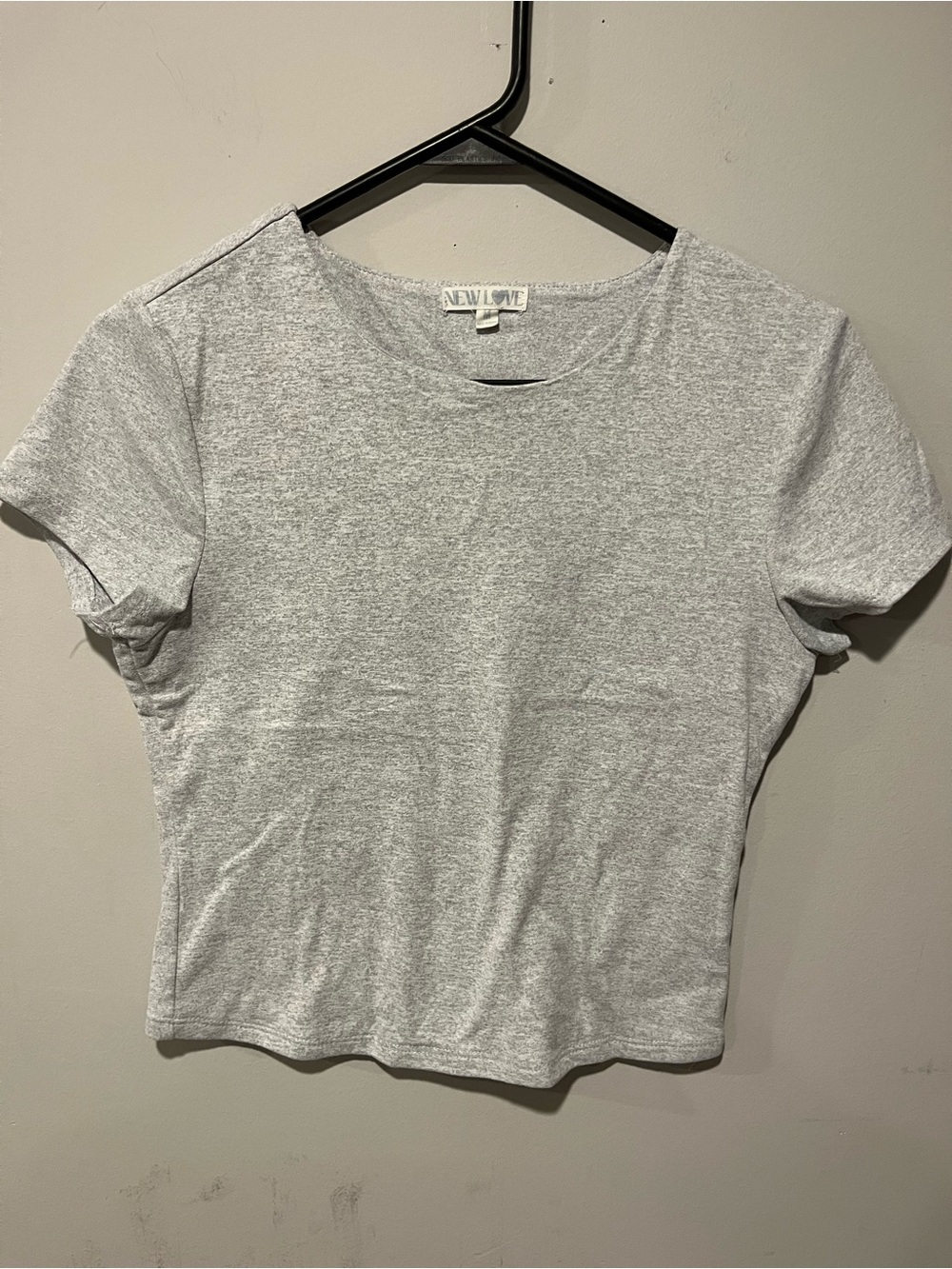 Heather Gray Crewneck Women's crop tee medium